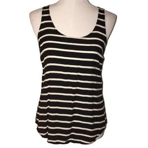 Old Navy Black and White Striped Tank